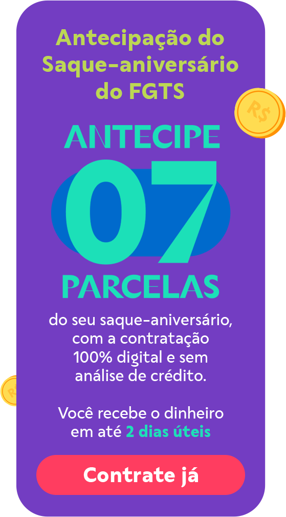 Antecipe 7 parcelas