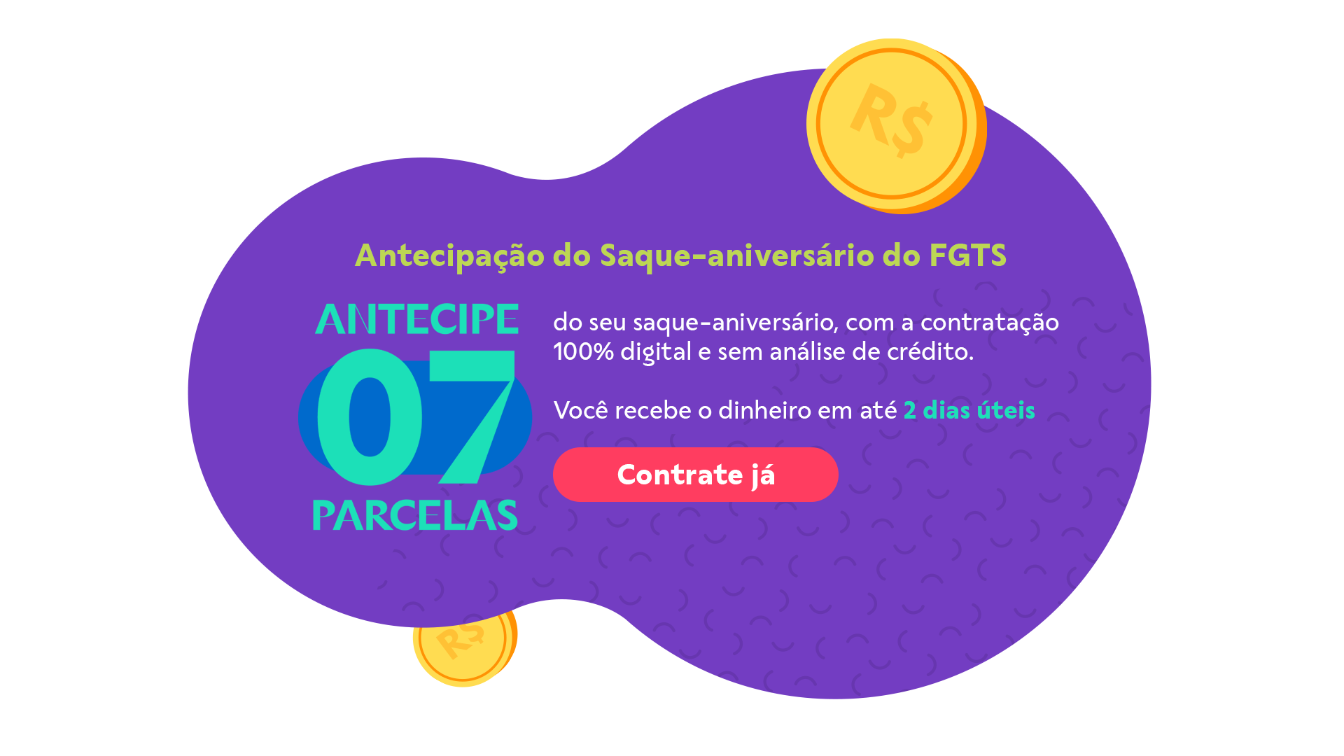 Antecipe 7 parcelas