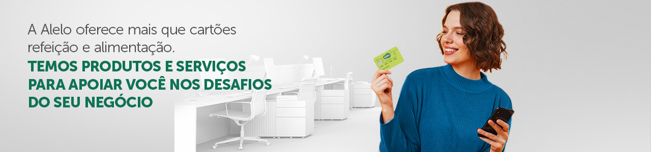 <h1>Alelo - A gente trabalha em seu benefício.</h1>