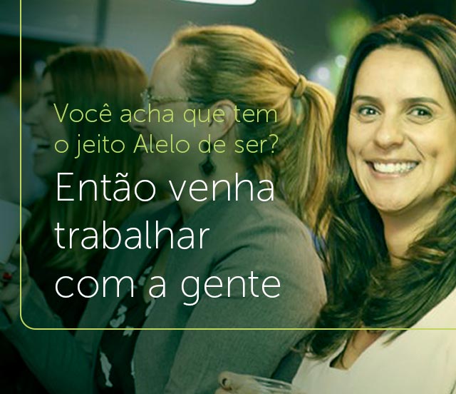 <h1>Venha trabalhar conosco na Alelo!</h1>