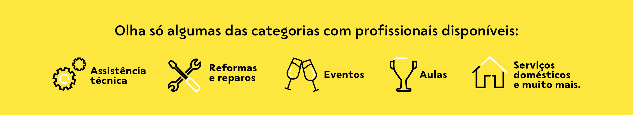 categorias de serviços do get ninjas